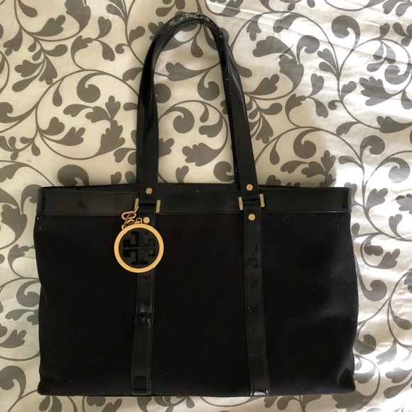 Large Black Tory Burch Tote Handbag - Picture 8 of 8